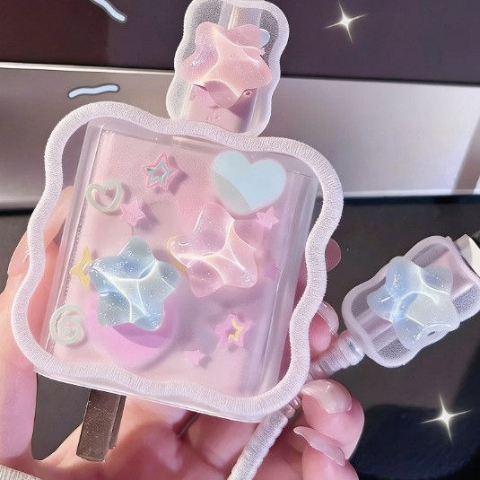 Cartoon Star Phone Cable Protector Case photo 2