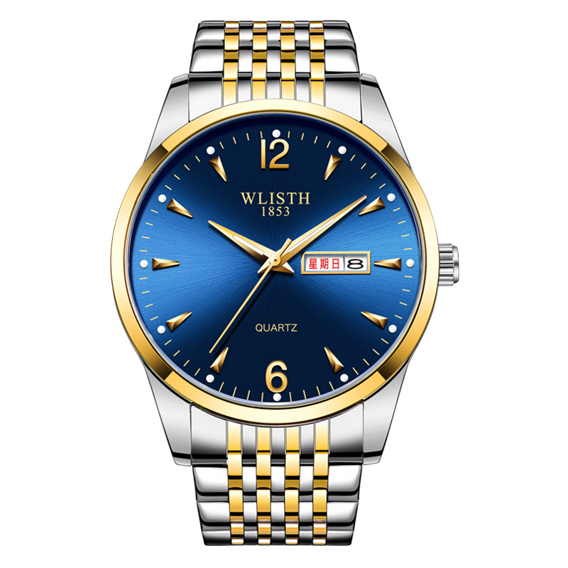 Luminous Waterproof Leather-Strap Quartz Watch For Men photo 5