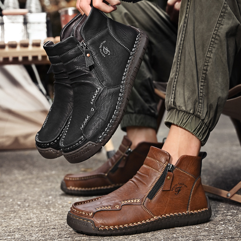 Plus-size High-top Ankle Boots Warm British-style Dr Boots photo 5