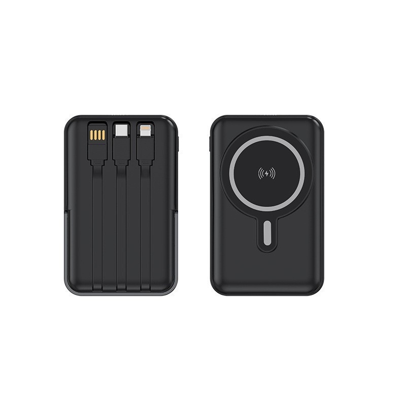 Portable Magnetic Charging Built In Cable Digital Display Fast Charging Power Bank photo 2