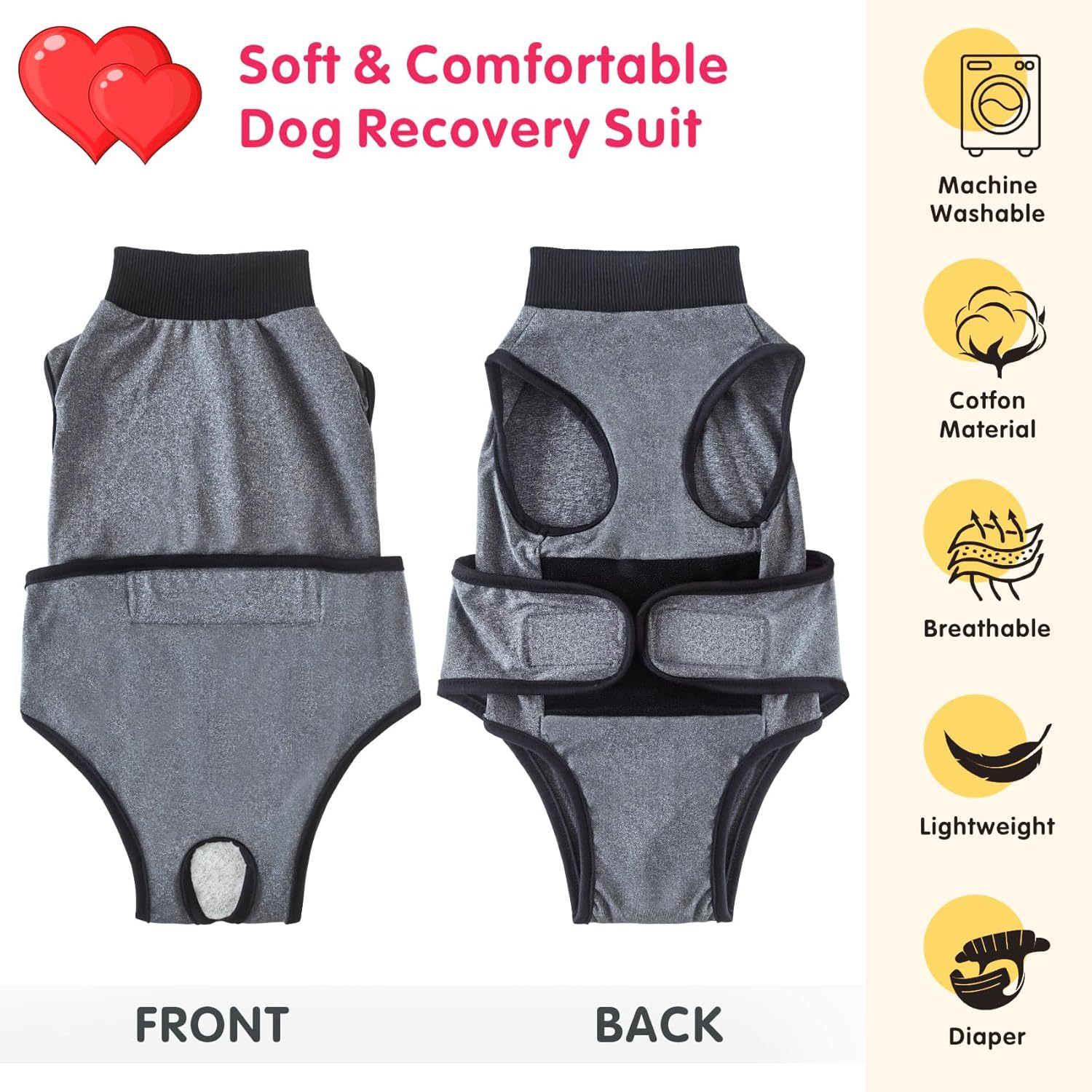 Cross-border E-commerce Amazon Bestseller Pet Spayingneutering Recovery Suit Dog Menstrual Pants To Prevent Licking And Avoid Wound Infection photo 2