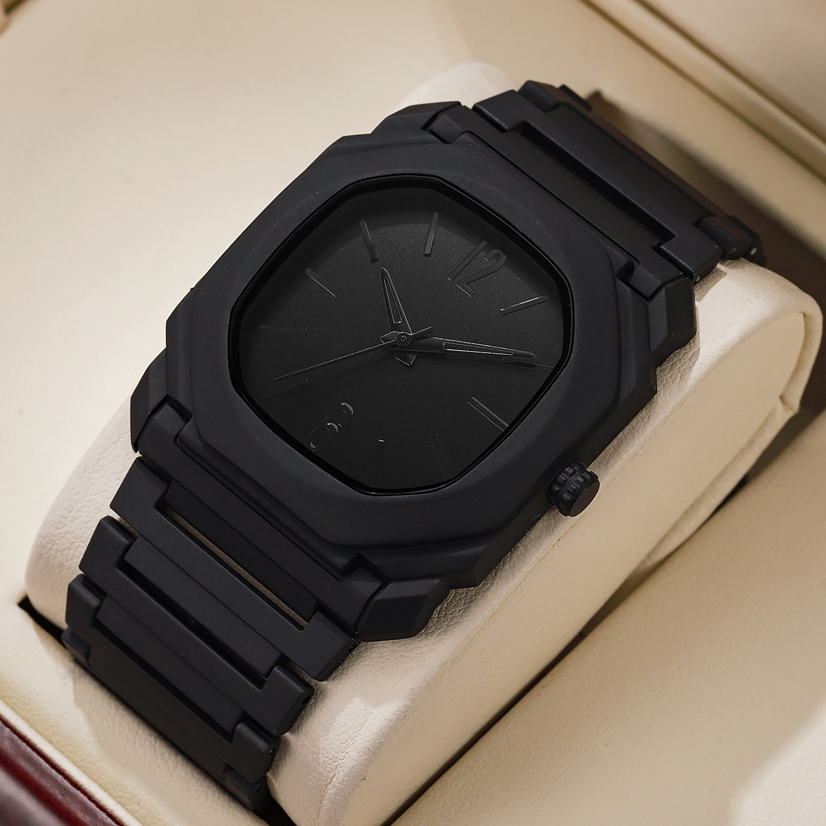 Lightweight Mixed-scale Octagonal Minimalist Quartz Wristwatch photo 5