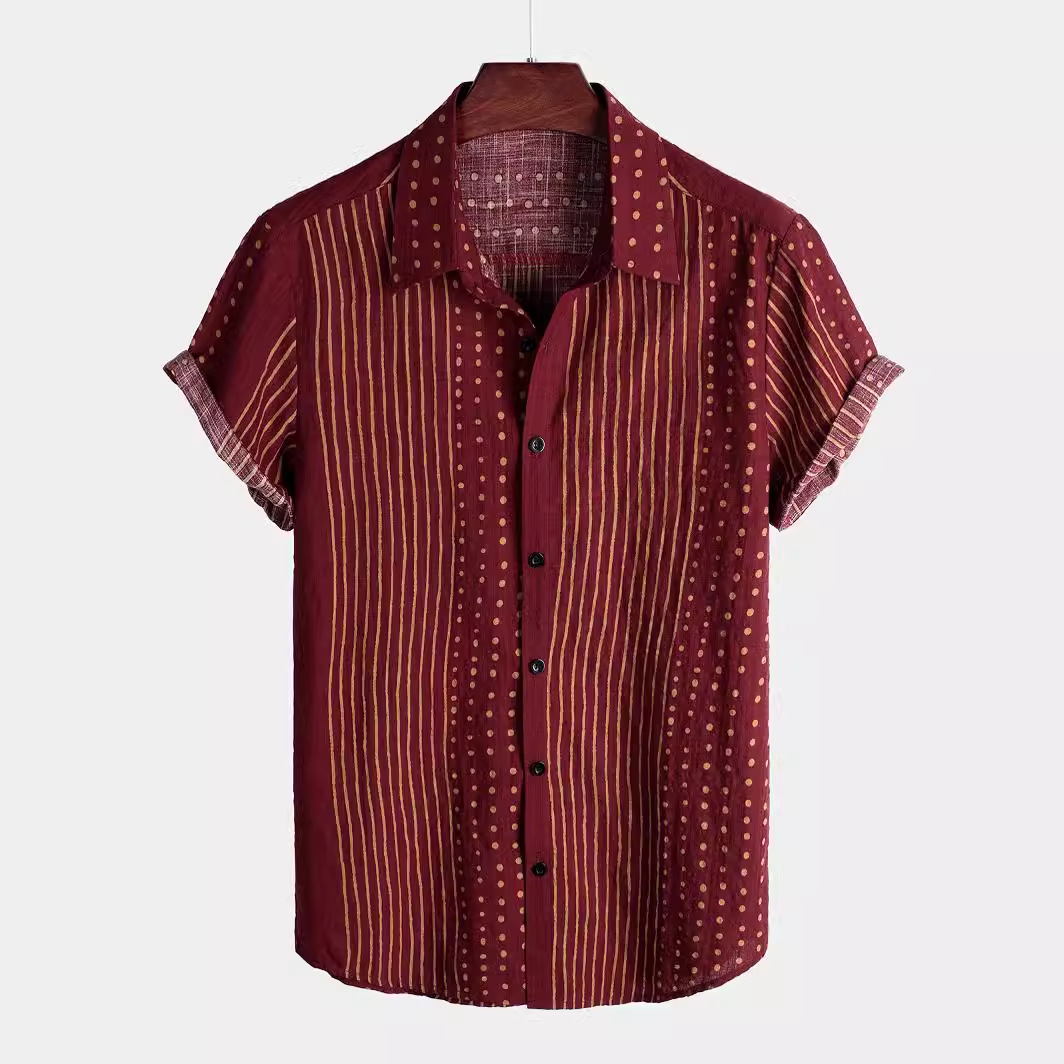 Men's Digital-Print Hawaiian Short-Sleeve Shirt photo 1