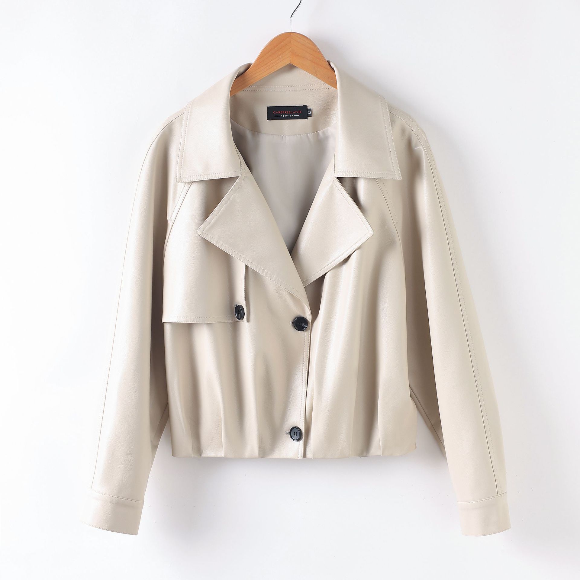 Korean-style Short Leather Jacket For Women photo 4