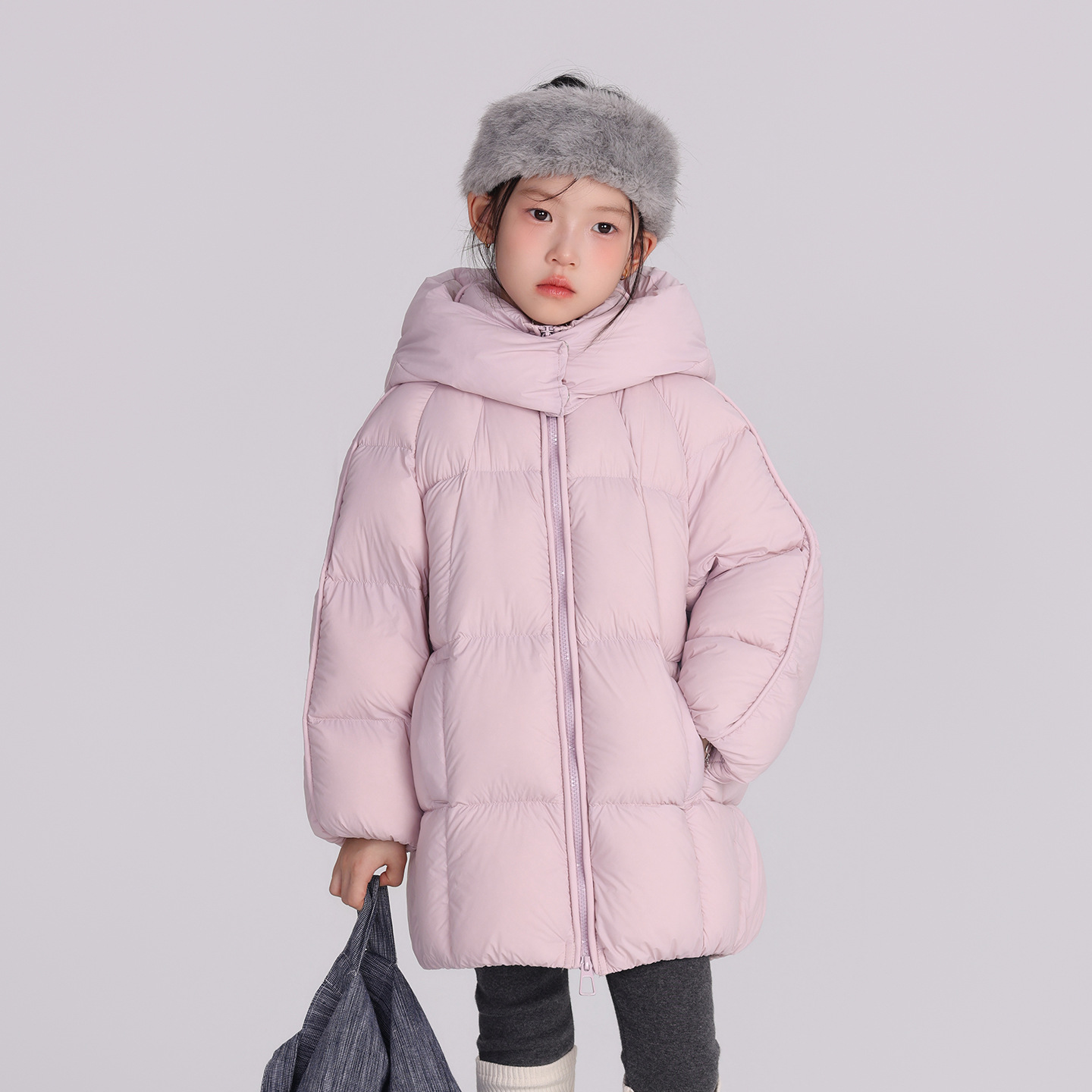 New Thickened Candy-colored Hooded Long Down Jacket Winter Cold-resistant Coat photo 2