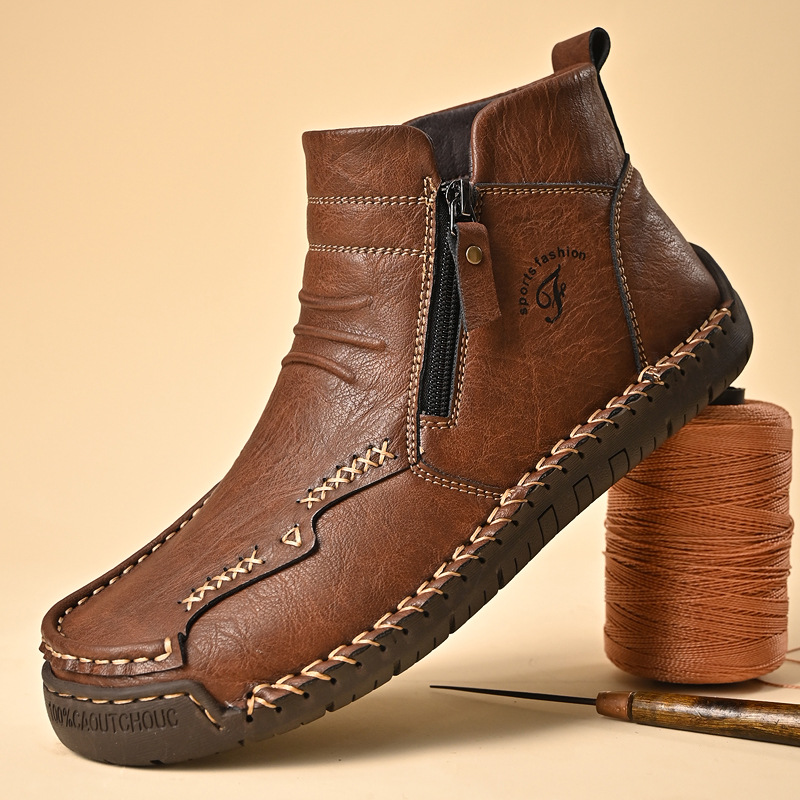 Plus-size High-top Ankle Boots Warm British-style Dr Boots photo 4