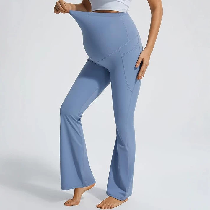 Solid-color Casual Bootcut High-waisted Slim-fit Wide-leg Pants photo 3