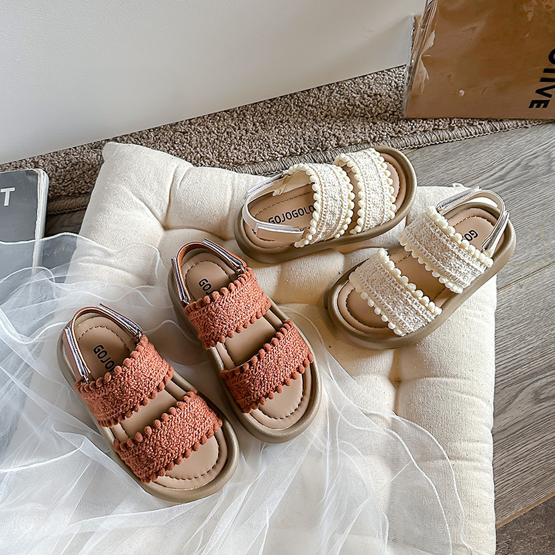 Girls Ethnic-Style Casual Retro Sandals With Soft Soles photo 1