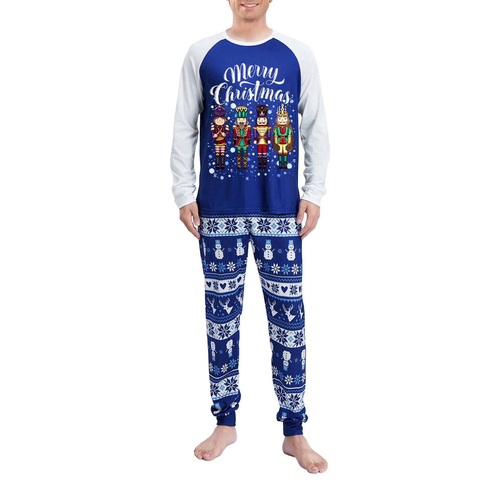 Parent-Child Outfit Home Decoration Fall Wear Long Sleeves Christmas Sleeping Homewear Suit photo 3