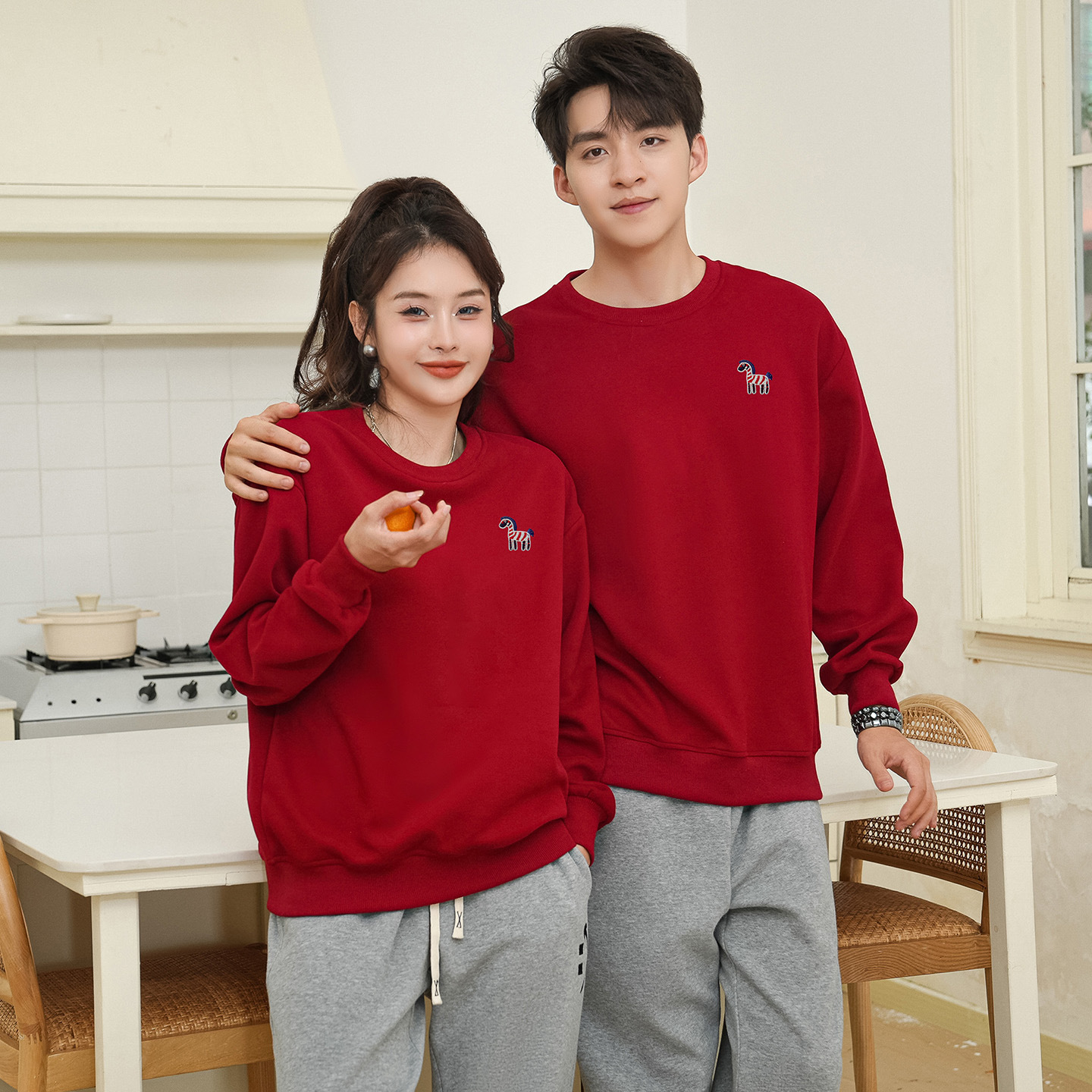 Parent-child Matching Cozy Long-sleeve Sweatshirt For Fall And Winter photo 2