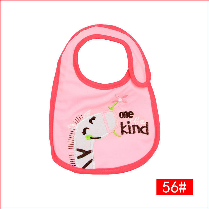 Baby Bib With Printed And Embroidered Design photo 4