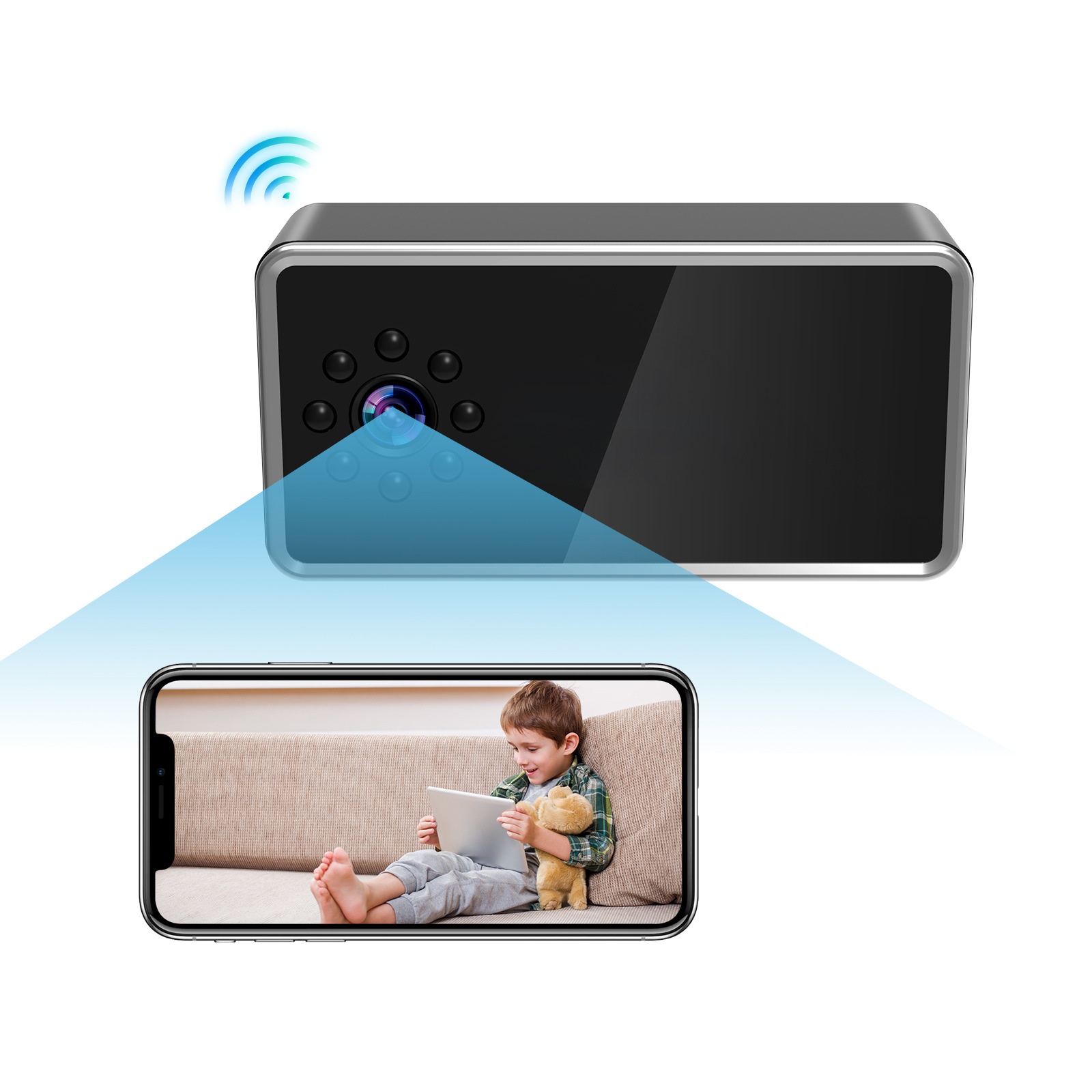 Wireless Network Surveillance Camera Household Unplugged photo 5