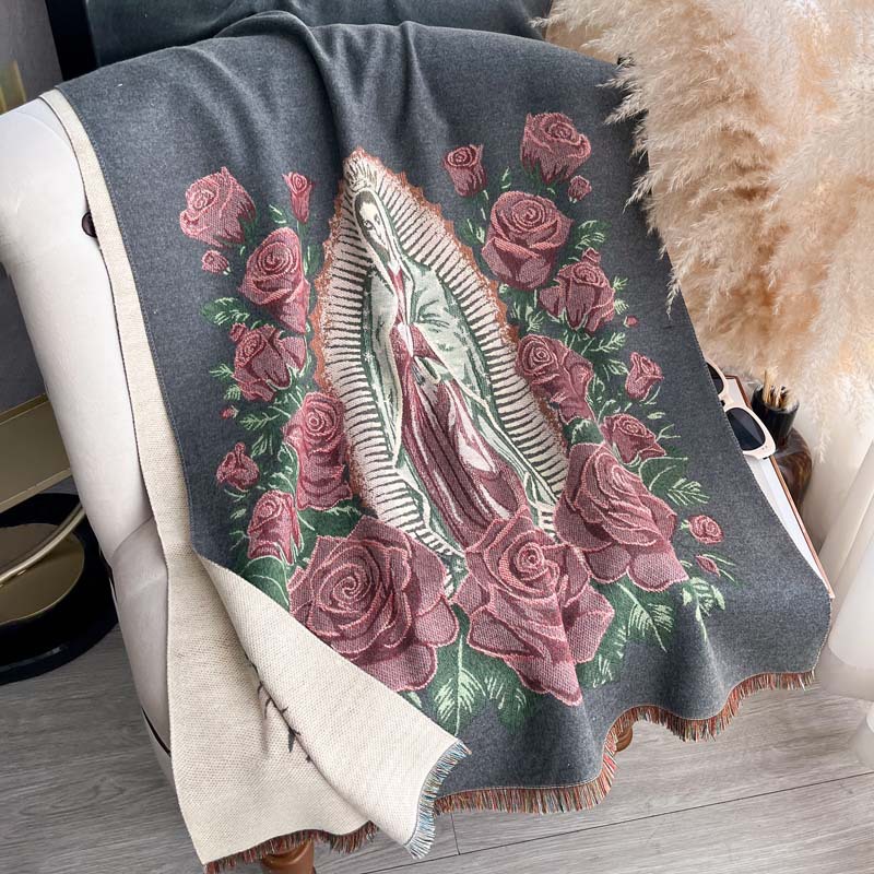 Thickened Scarf Reversible For Fall And Winter photo 6