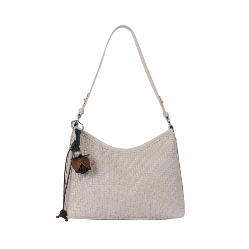 Woven-pattern Underarm Bag Womens Korean-style Niche Single-shoulder Bag photo 4