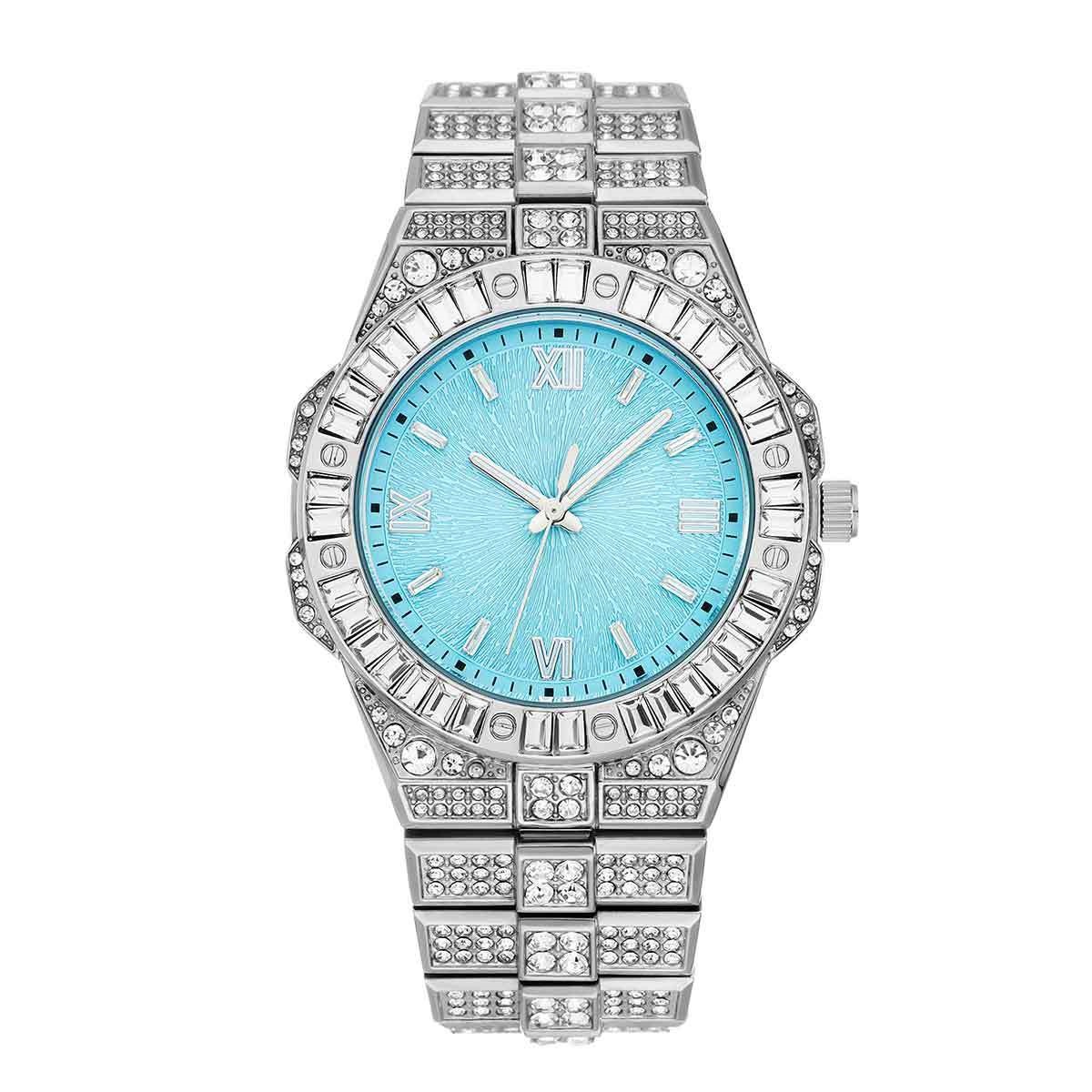 Full-diamond Watch Unisex Hip-hop Party Wristwatch photo 3