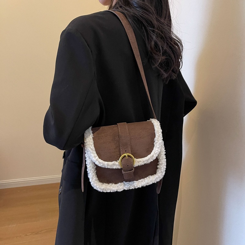 Womens New Plush Shoulder Crossbody Bag photo 3