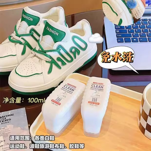 Cleaning Agent Leather Shoe Brush Scrubbing photo 3