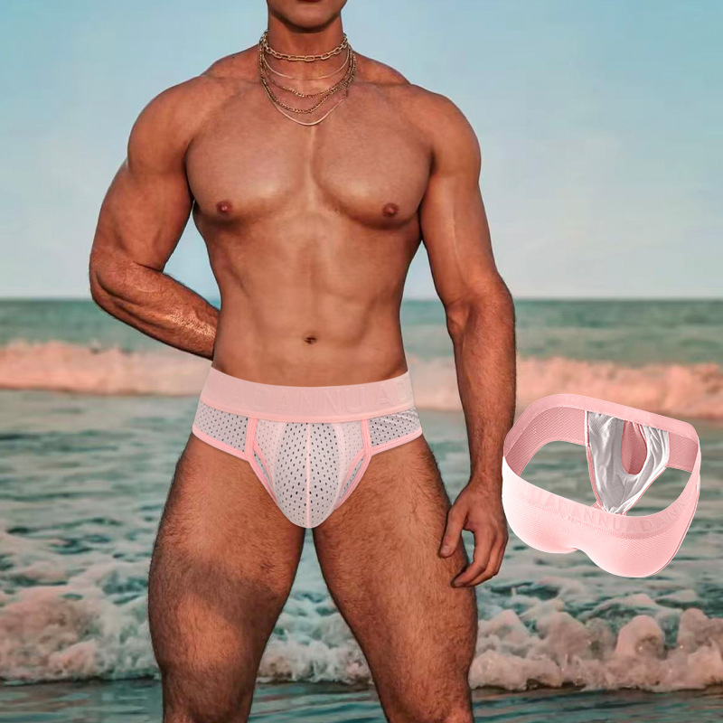 Bullet-detachable Sexy Mens Briefs Mesh Briefs photo 1