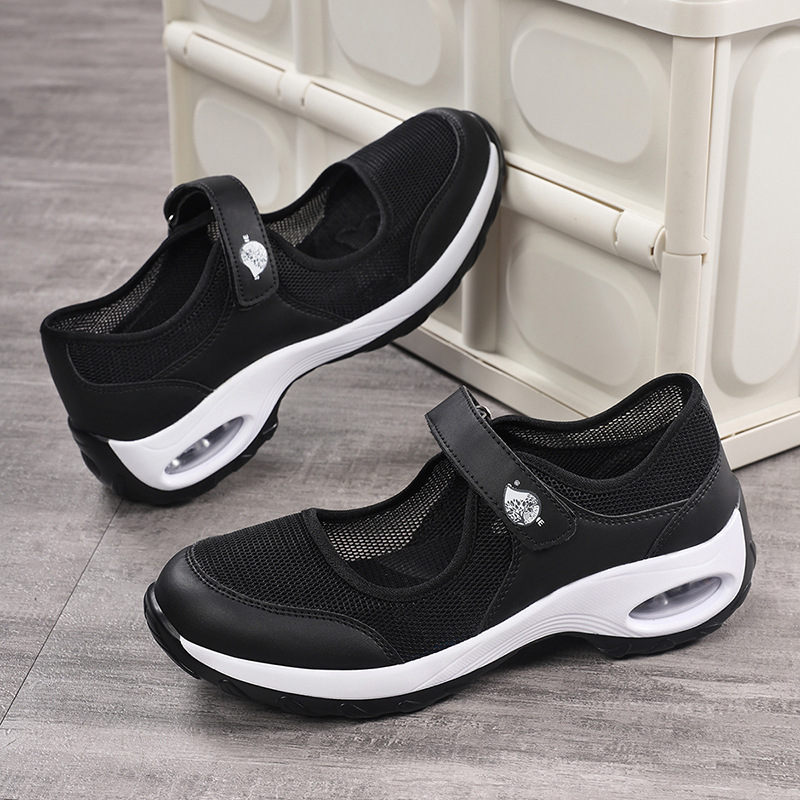 Women's Air-cushioned Mesh Sneakers, Slip-on Style photo 4
