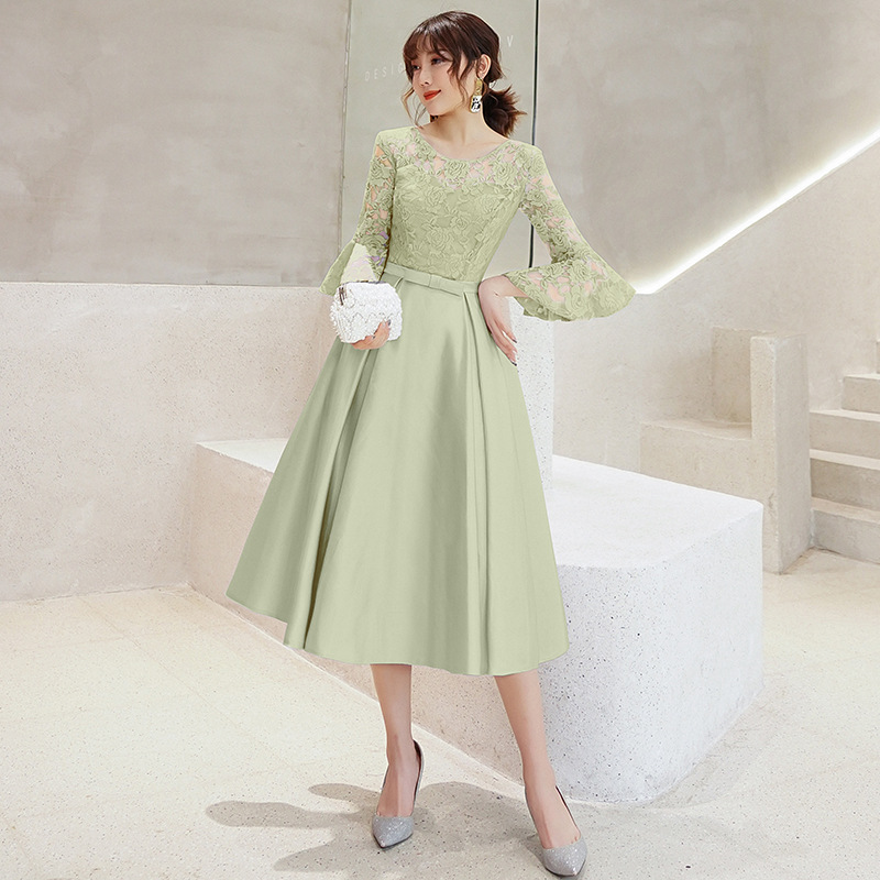 Elegant Midi-length Evening Gown For The Annual Gala photo 5