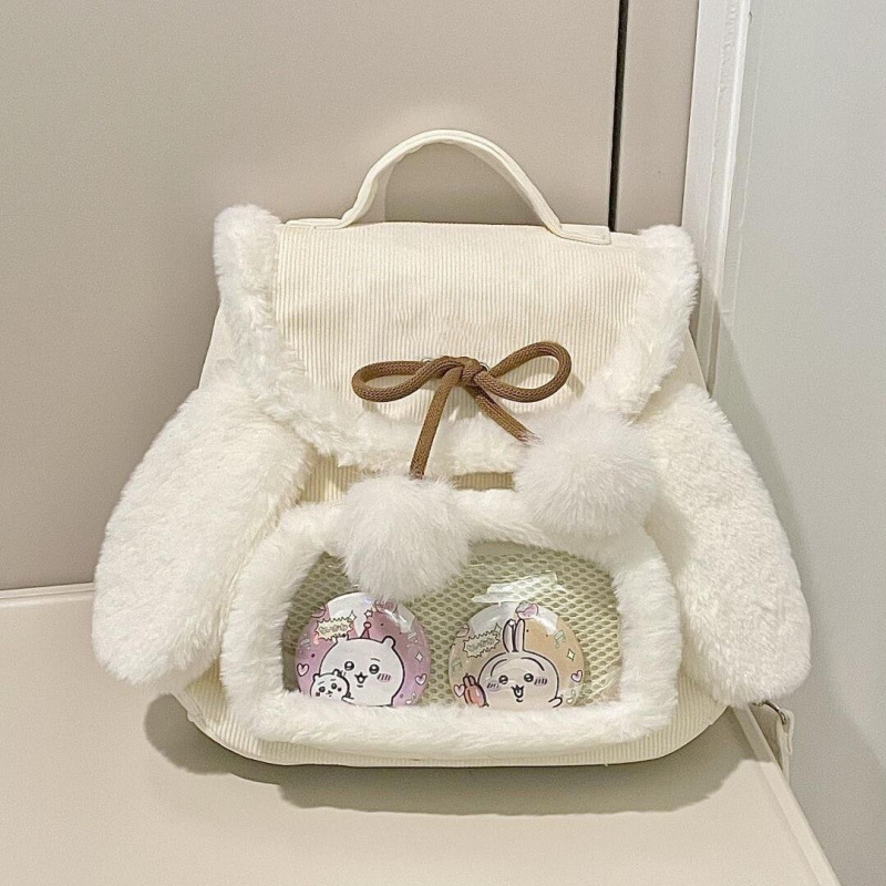 Women's Versatile Fluffy Casual Backpack photo 7