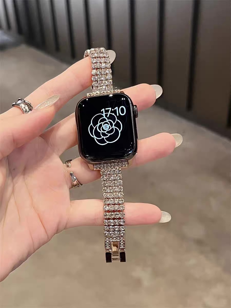 Diamond-encrusted Watch Bracelet Strap photo 6