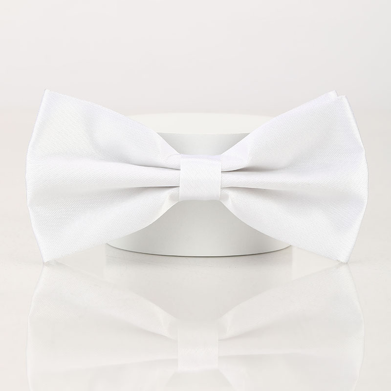 Black Double-layered Bow Tie For Suits photo 7