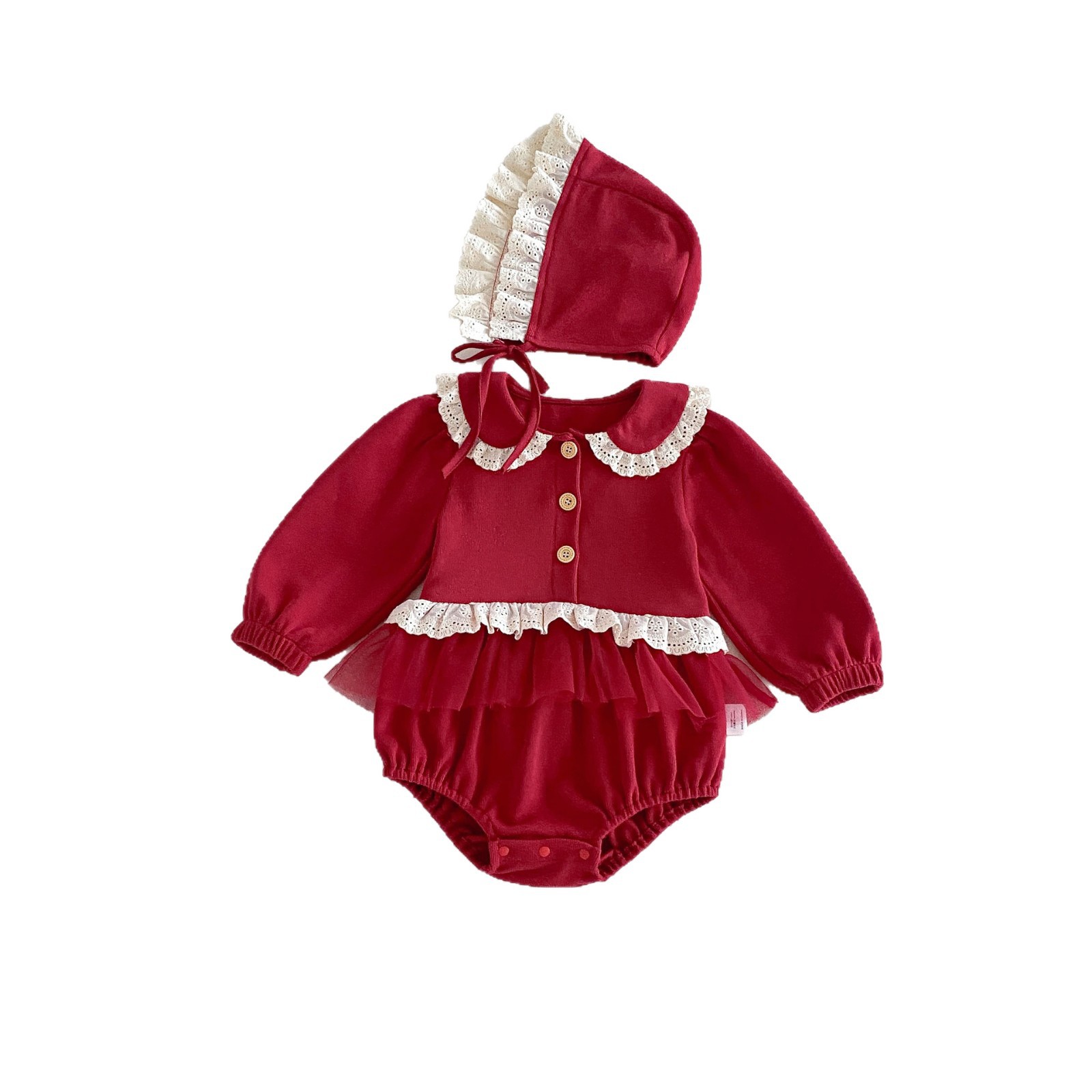 Spring And Autumn Long-Sleeved Baby Onesie photo 4