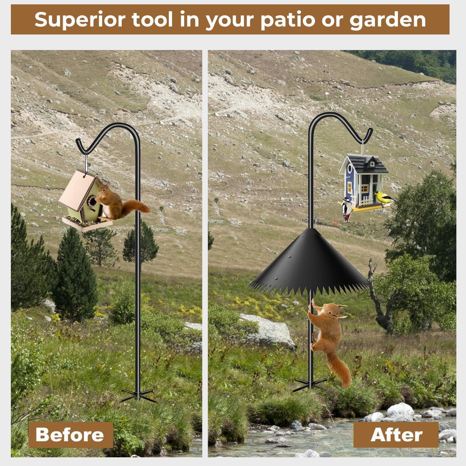 Outdoor Surrounding Squirrel-Proof Hanging Bird Feeder photo 2
