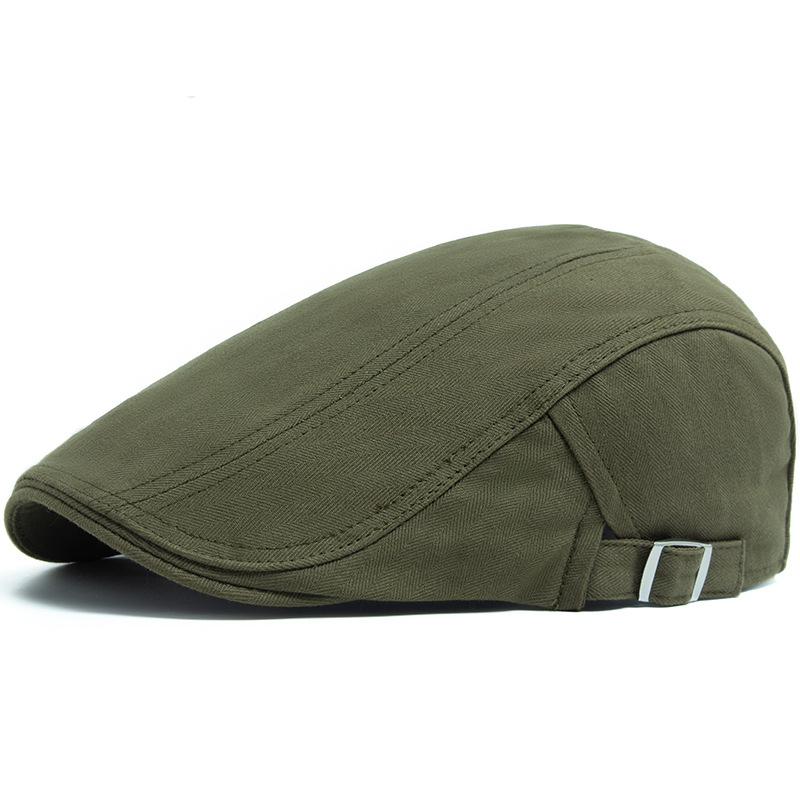 Men's Classic Solid-Color Casual Mens Beret photo 5