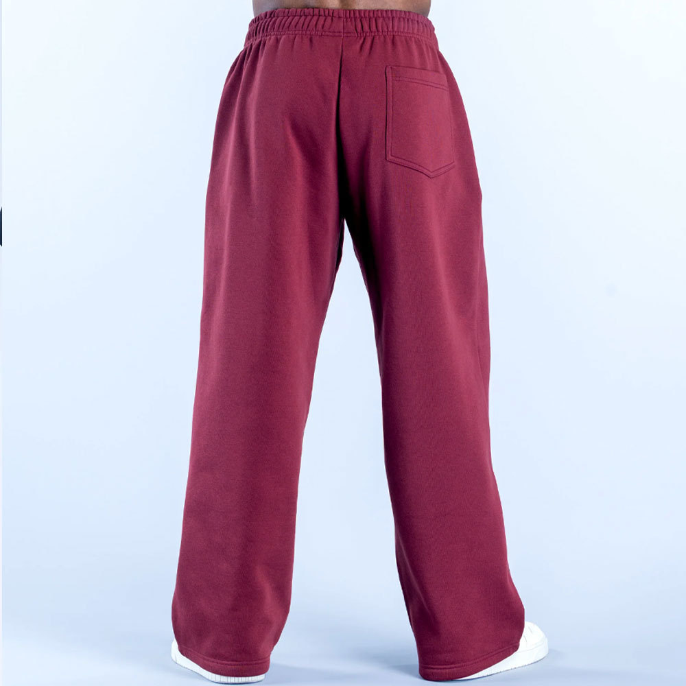 Mens High-waisted Straight-leg Long Casual Athletic Pants photo 7
