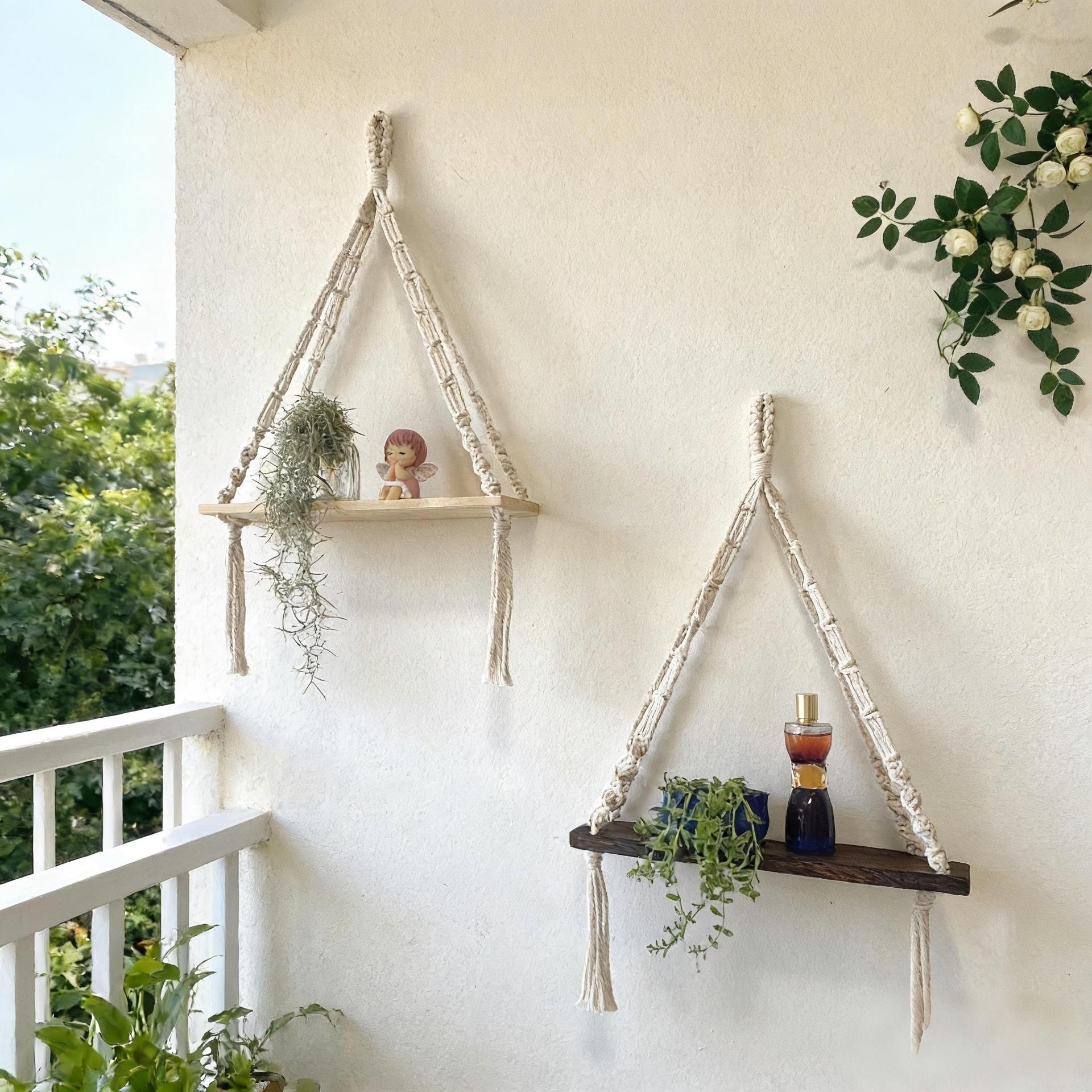 Nordic Handwoven Tapestry Storage Rack photo 3