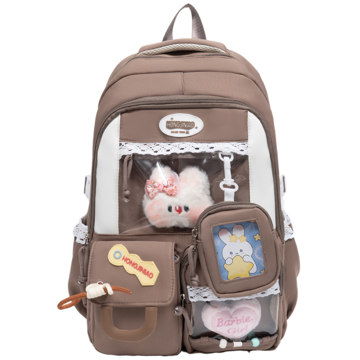 High Appearance School Bag With A Cute Color Block Design photo 3
