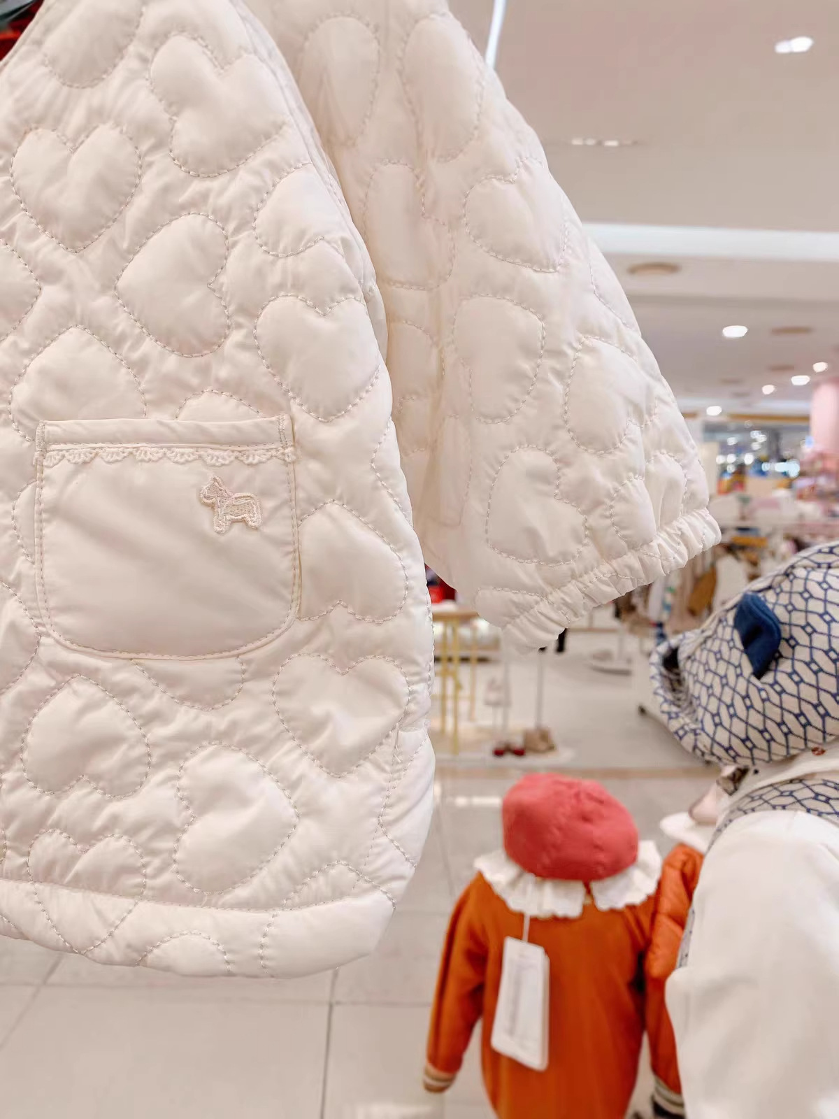 Spring Girls' Lace-trimmed Thin Quilted Jacket photo 6