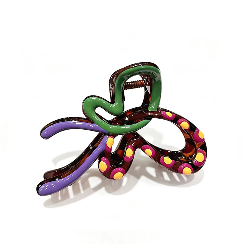 New Arrival Dripping-oil Gradient Bow Hair Clip photo 7