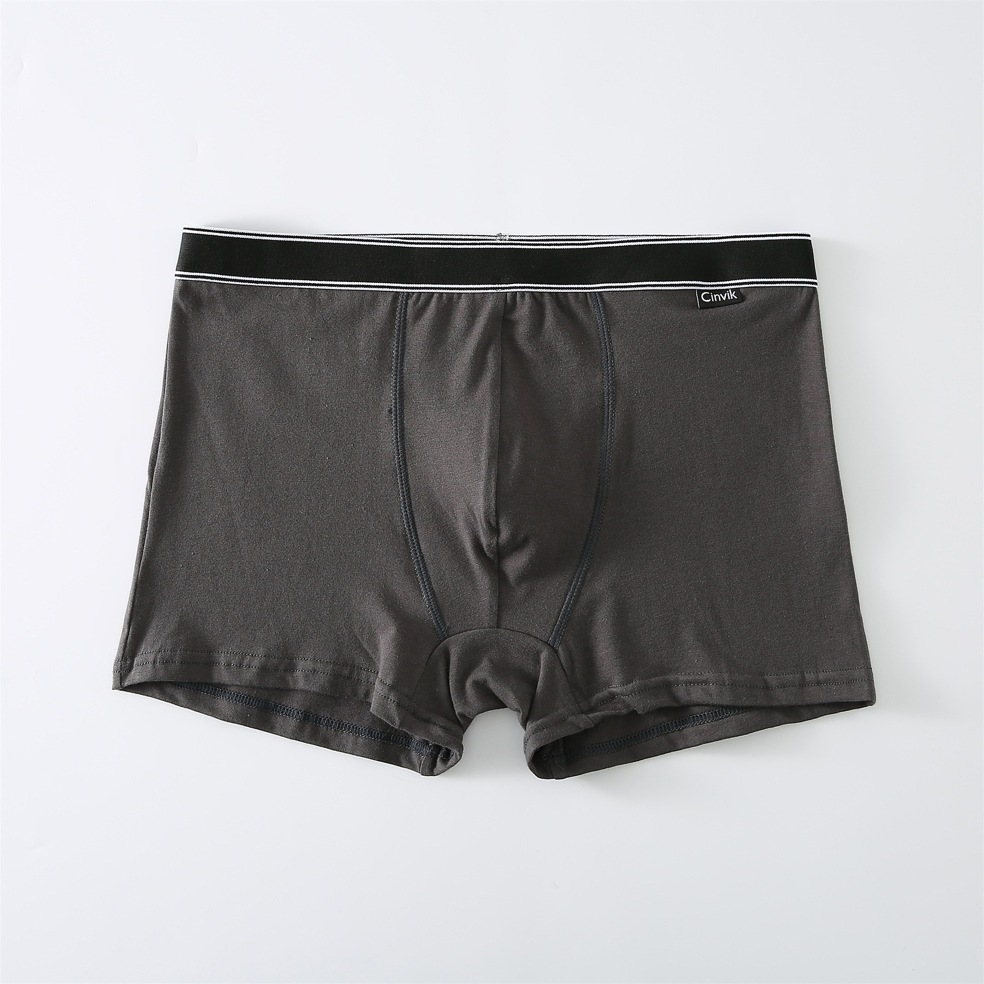 Cotton Mid-rise Boxer Briefs Breathable Men's Underpants photo 2