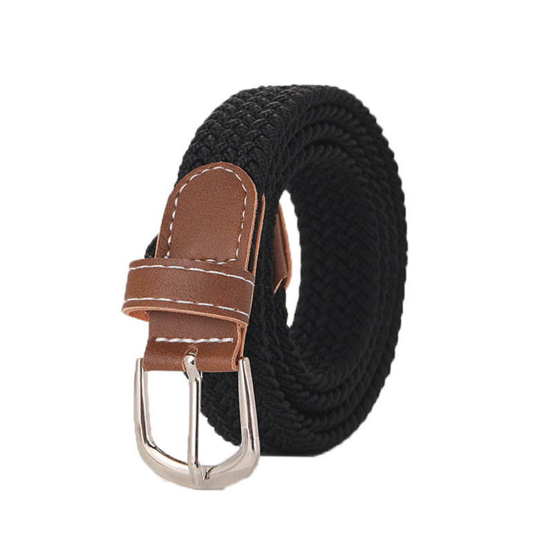 Stretchy Seamless Woven Denim Canvas Belt photo 3