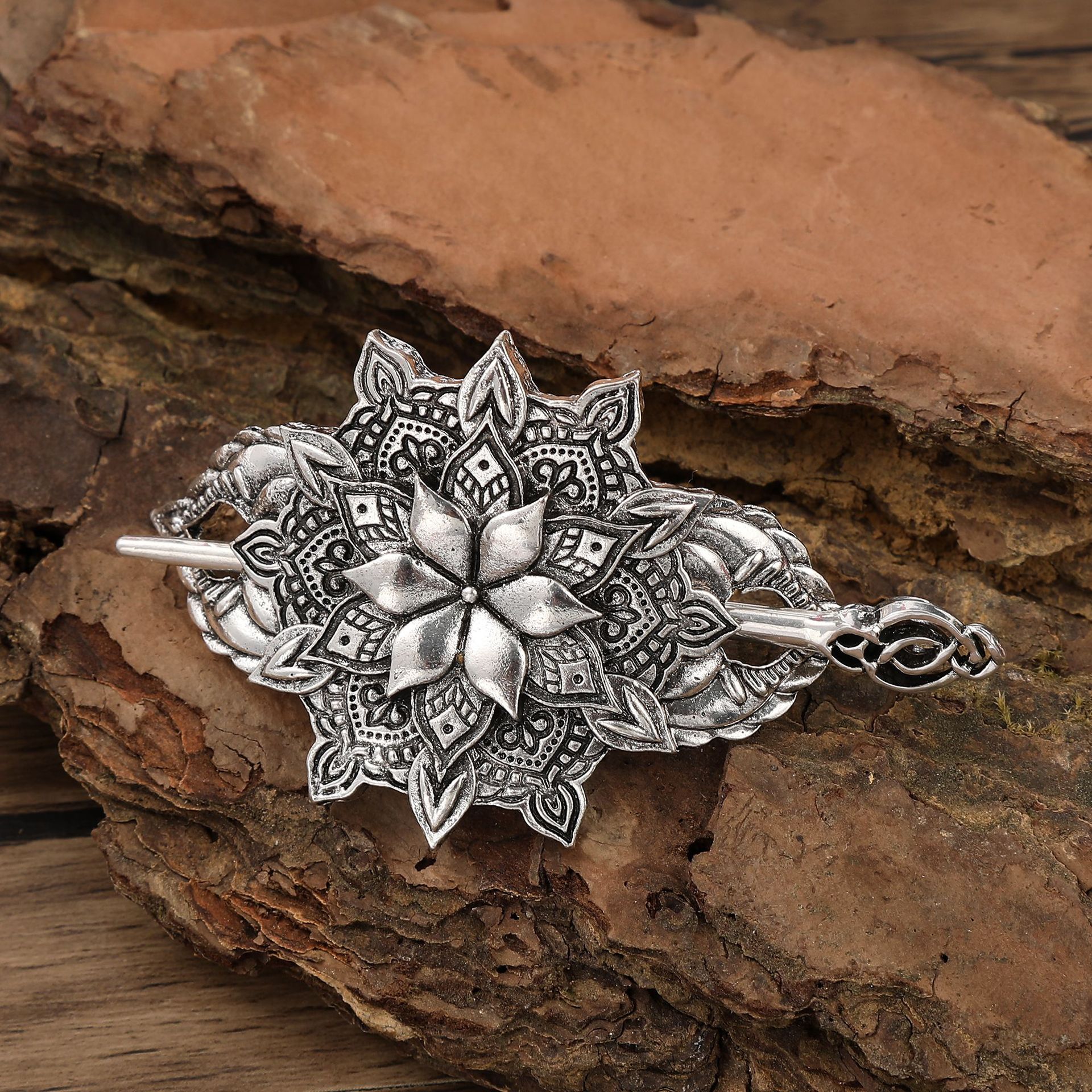 Retro-style Floral Hair Clip And Hairpin Party Accessory photo 5