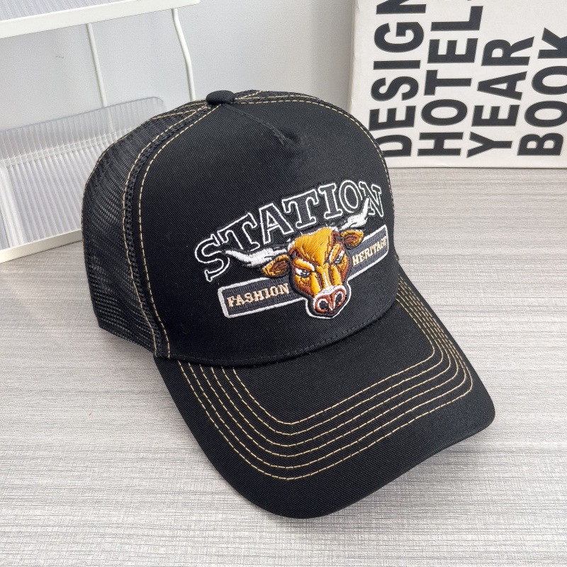 Retro Hip-hop Mesh Breathable Baseball Cap With A Large Brim photo 2