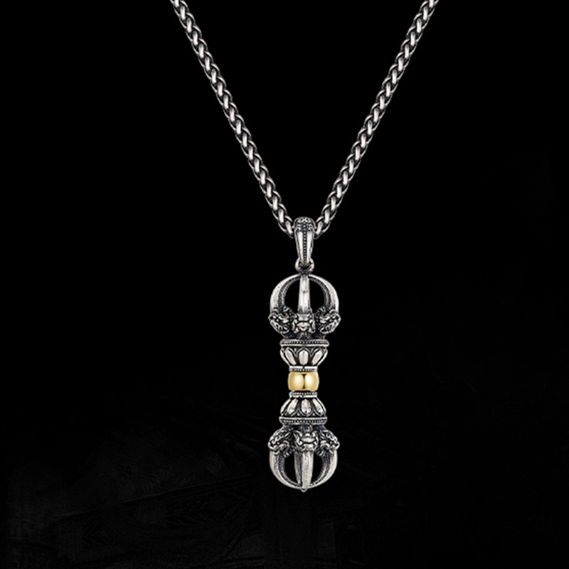 Fashionable Retro Vajra Necklace For Men photo 7