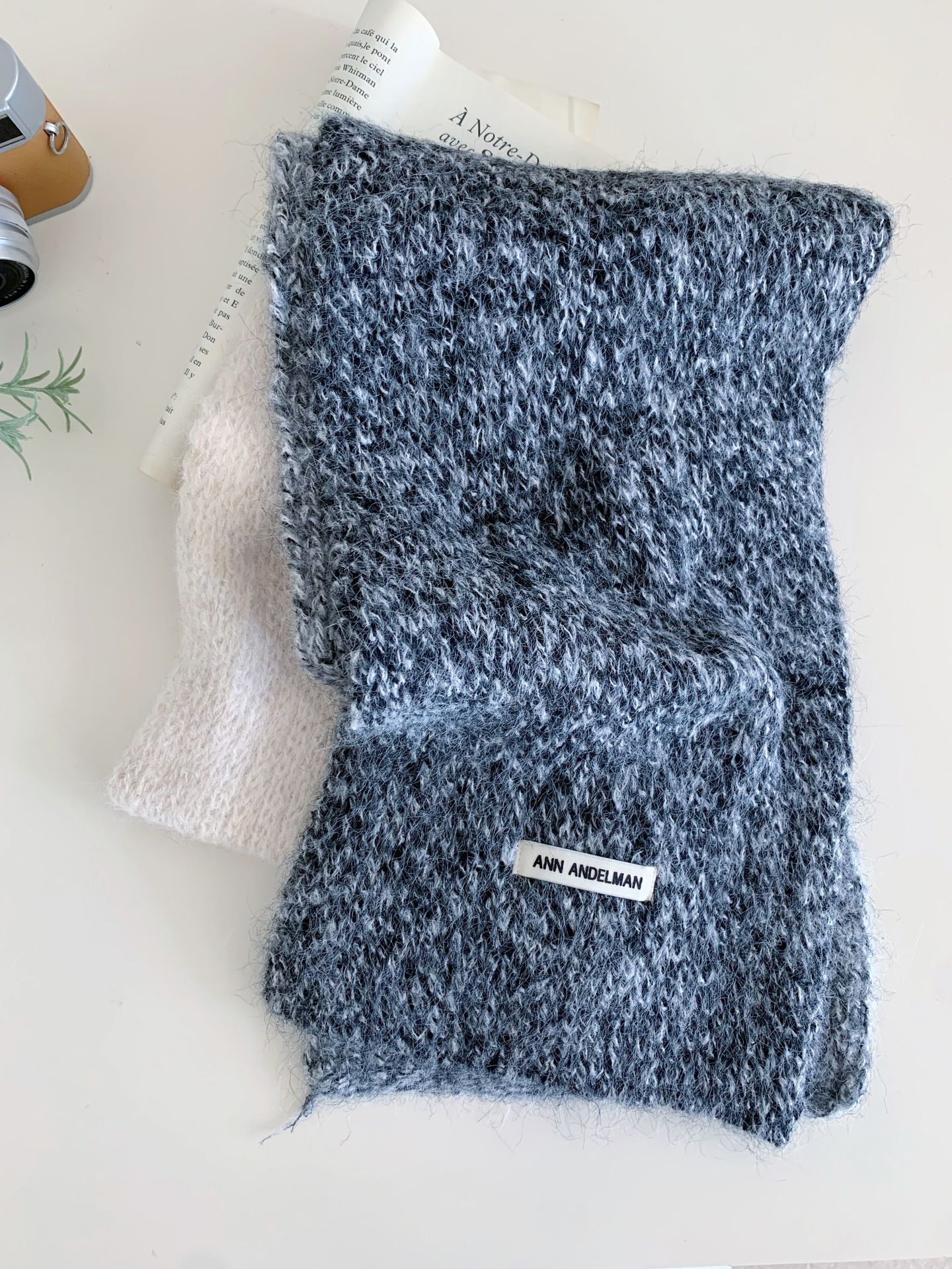 Color-block Knitted Scarf For Women Warm And Versatile photo 8