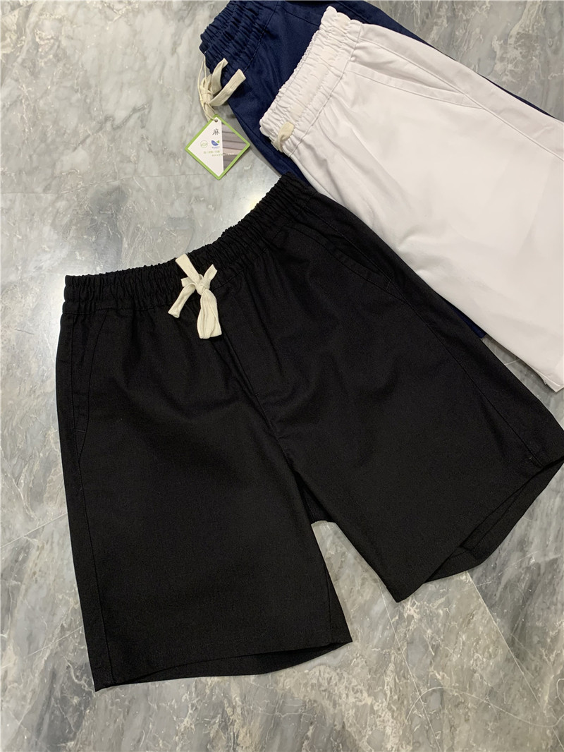 Breathable Solid-Color Casual Men's Drawstring Shorts photo 5