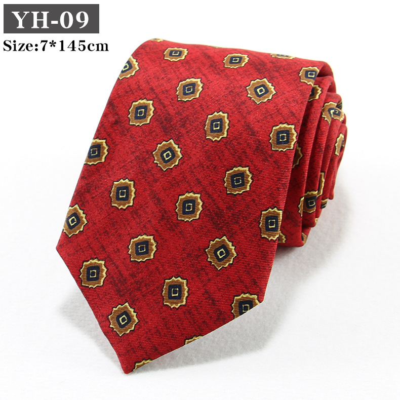 Korean-style Retro Hong Kong style Floral Casual Tie photo 6