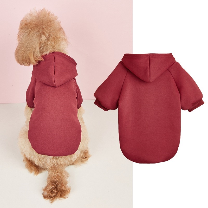 Classic Solid-color Hoodie For Pet Warmth photo 4