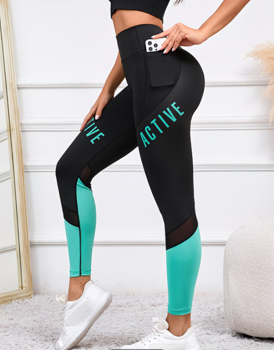 European And American High-waisted Skinny Pants With Zippered Pockets Suitable For Running And Outdoor Activities photo 5
