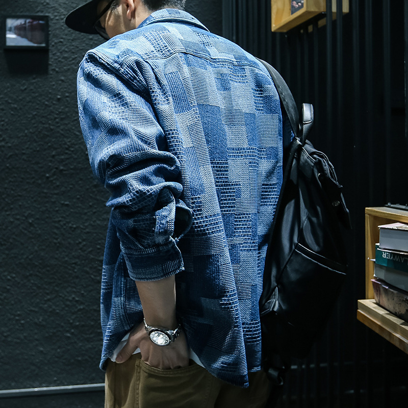 Men's Long-sleeve Denim Shirt For Autumn photo 5