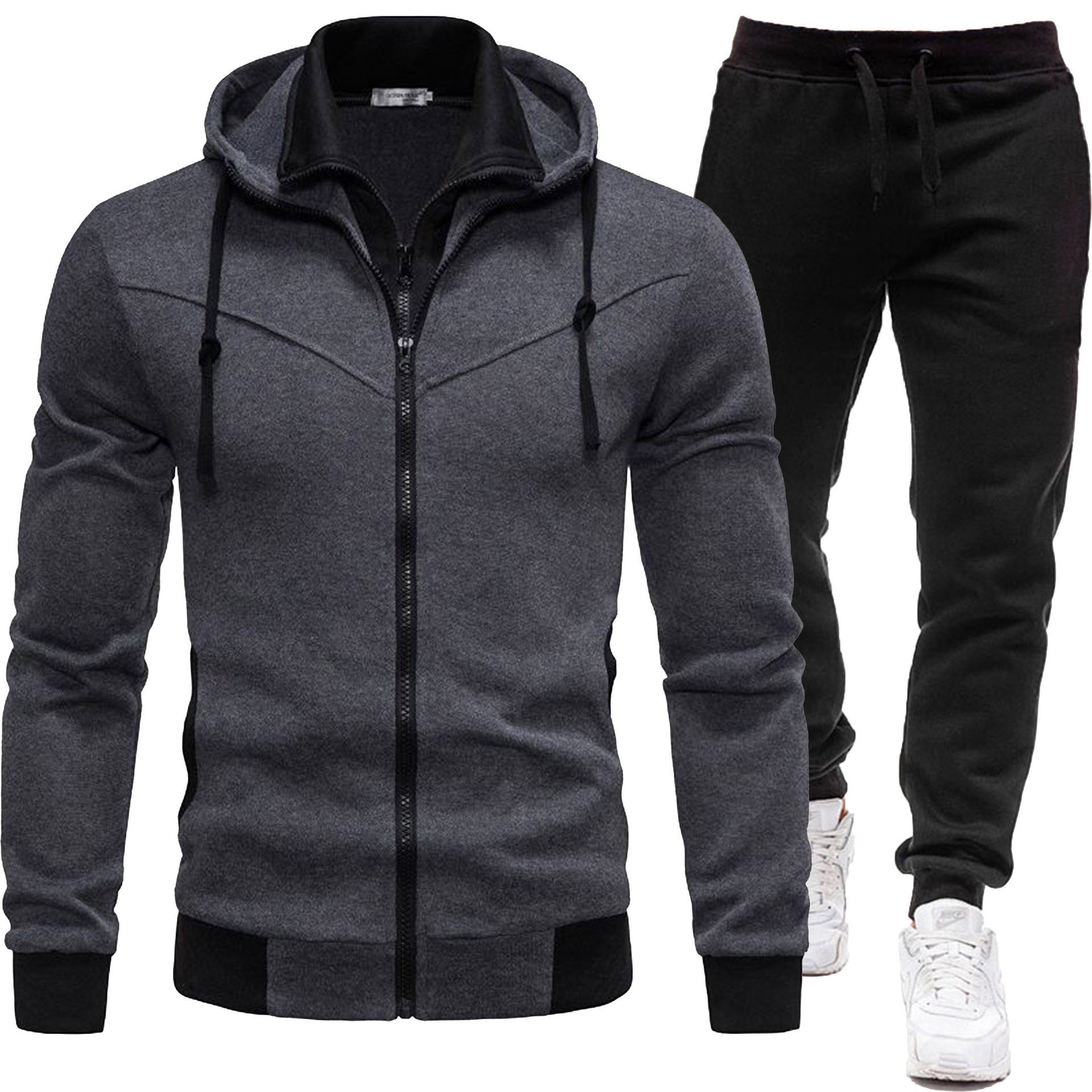 Sport-Style Patchwork Jacket And Casual Long-Sleeve Pants photo 6