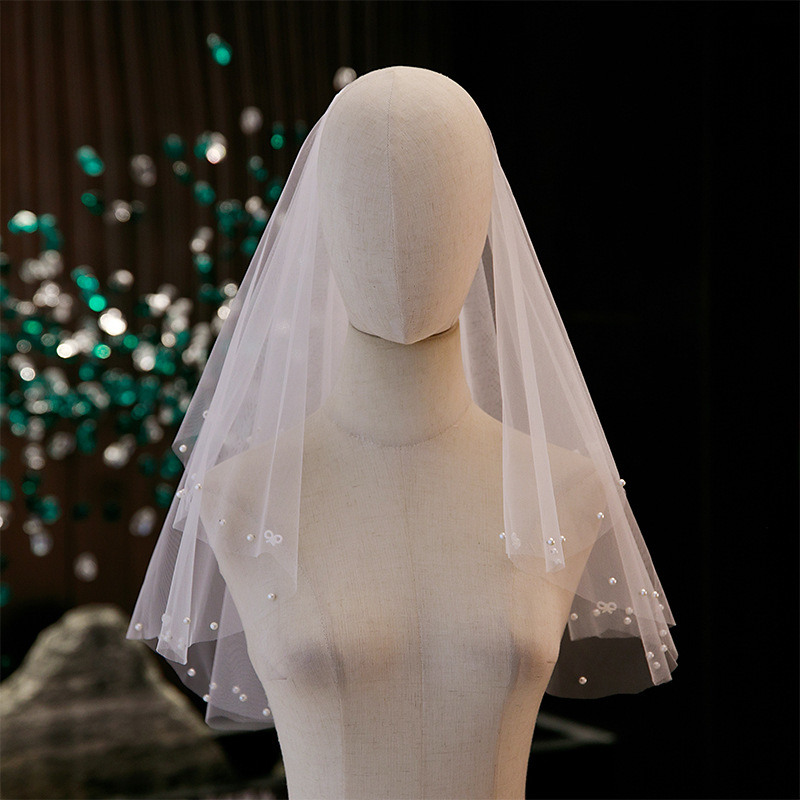 Wedding Hairpiece With Pearl Trim Vintage And Luxurious photo 1