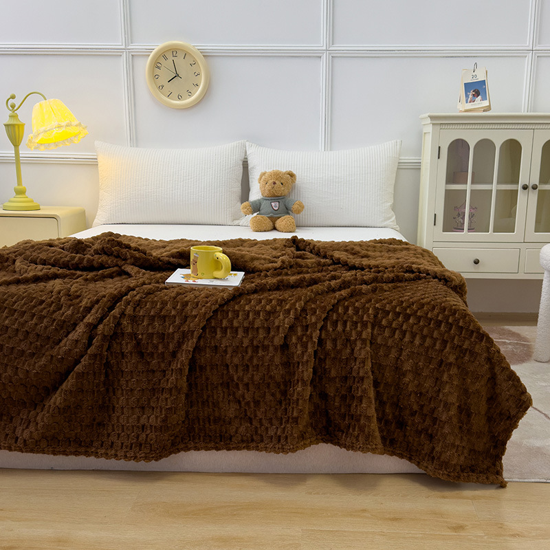 New High-weight Golden Tortoise Wool Flannel Blanket photo 2