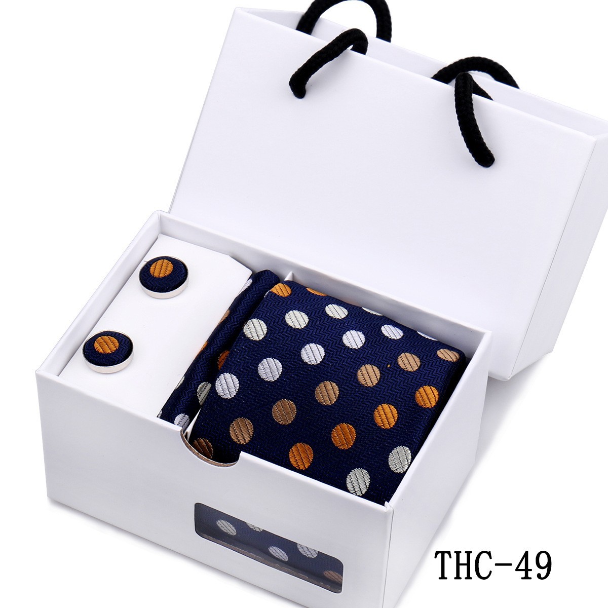 Mens Premium Tie Pocket Square And Cufflink Gift Set photo 5